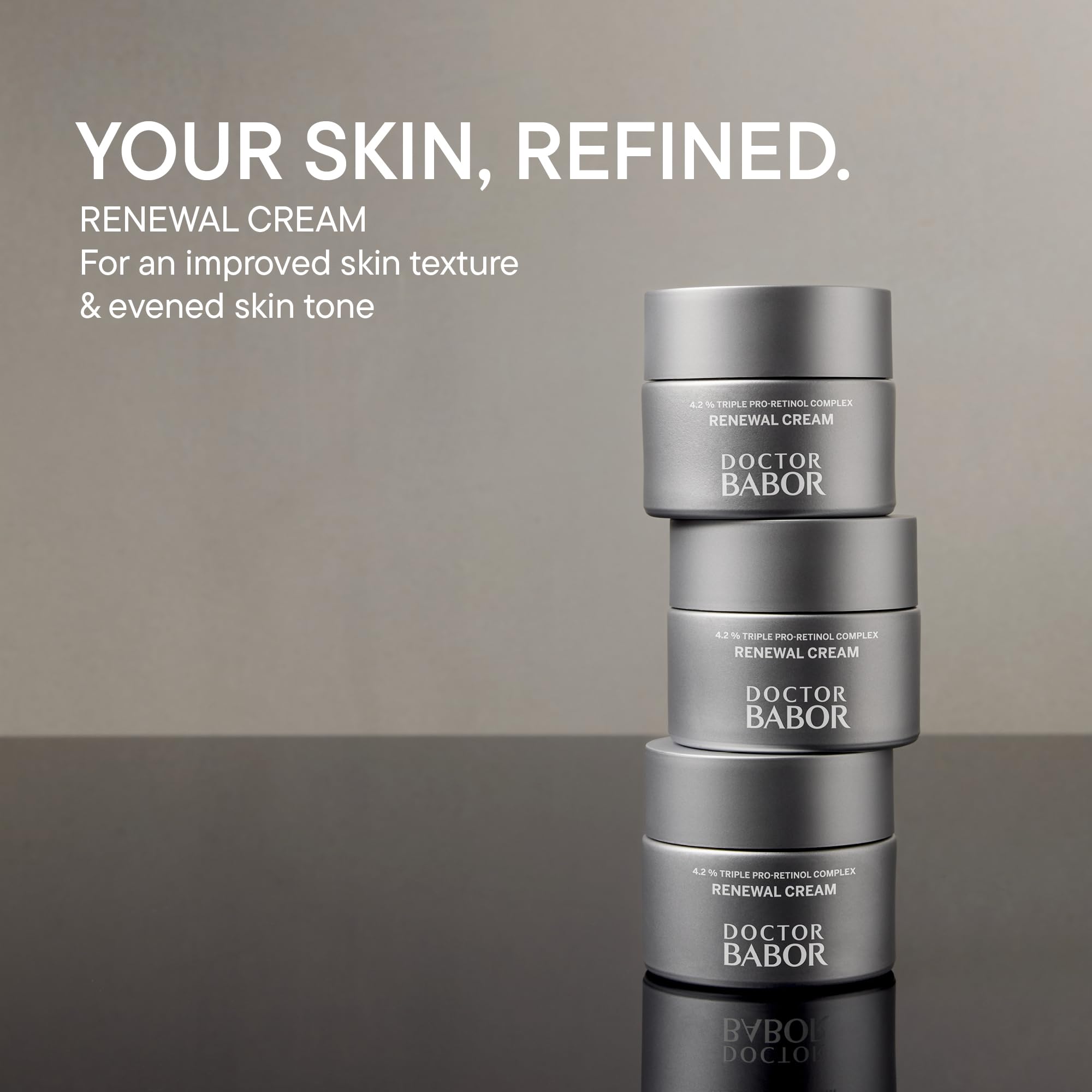 DOCTOR BABOR Renewal Cream | Regenerierende Anti-Aging und Anti-Pigmentflecken Gesichtscreme mit Pro-Retinol Komplex | Für eine strahlende, verjüngte Haut | Verfeinert das Hautbild | vegan | - 50ml