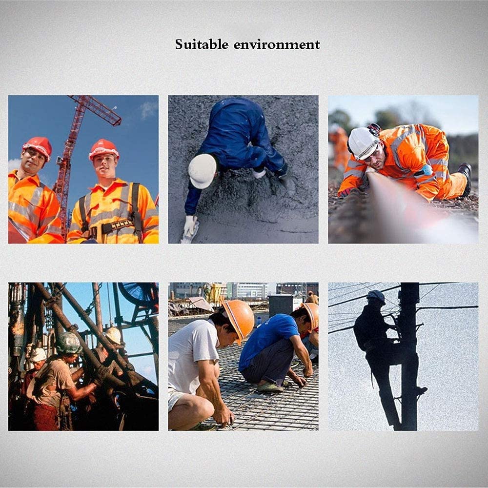 Casco da cantiere Anti-collisione Elettricista Assicurazione sul lavoro Casco ABS Elettricista Casco di sicurezza Ventilazione Cappuccio antiurto traspirante(Color:Orange)