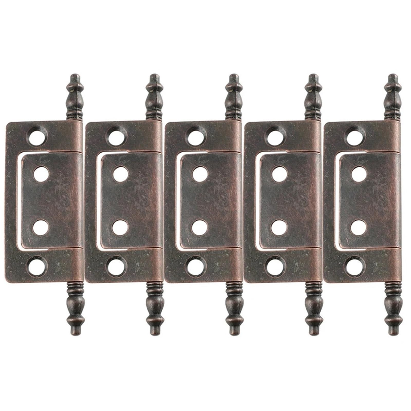 10Pcs Red Bronze Zinc Alloy Cabinet Hinges for Cupboard Wardrobe Door Furniture