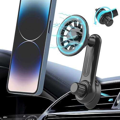 LOFOME MagSafe - Soporte magnético para automóvil, con imanes fuertes de rubidio, soporte de teléfono magnético para automóvil, soporte de teléfono