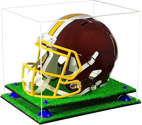 Miniatura 10 de vitrina de acrílico tamaño real casco fútbol americano.