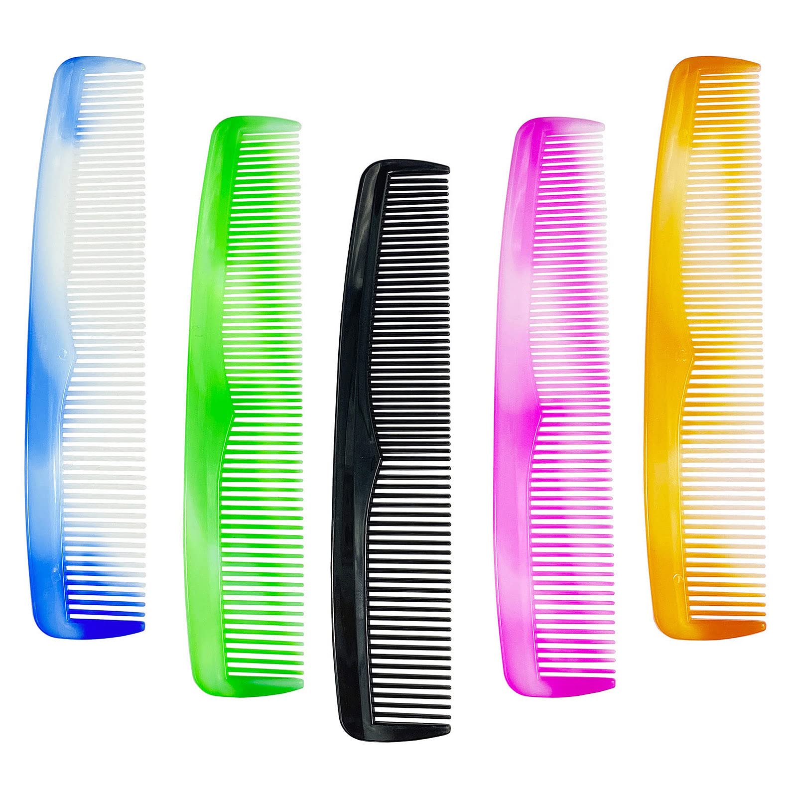 50Pcs Plastic Pocket Fine Hair Comb Men Women Daily Styling Portable Tool 12.5 cm x 2.5 cm / 4.92 x 1 Inch