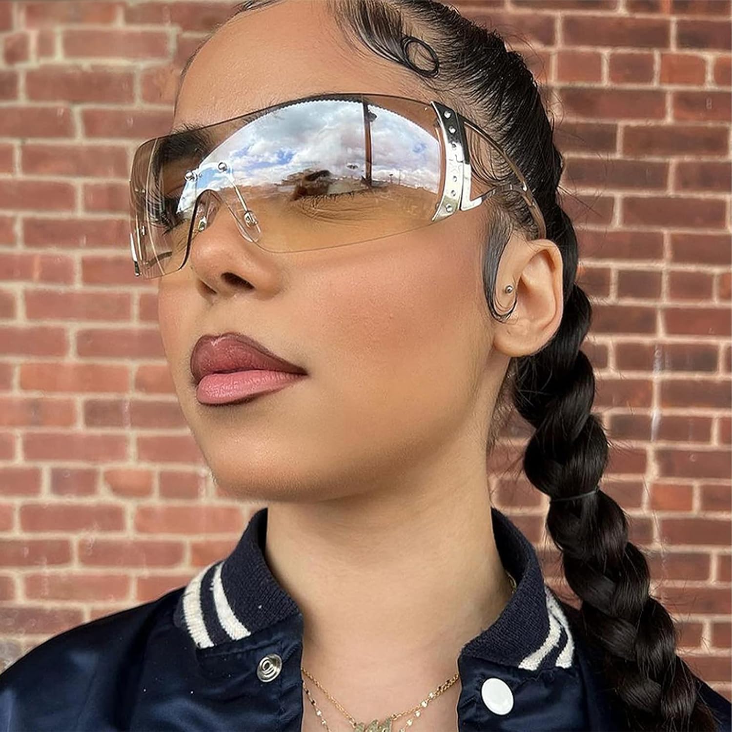 DQbhzh Y2K Óculos de sol anos 2000, óculos de sol legais sem aro Y2K para mulheres e homens, óculos escuros modernos em promoção! Veja a oferta e mais achadinhos de Óculos de sol 2 Hoje é o melhor dia para comprar DQbhzh Y2K Óculos de sol anos 2000, óculos de sol legais sem aro Y2K para mulheres e homens, óculos escuros modernos com aquele preço maroto! Promoção! Aproveite a oferta! 2