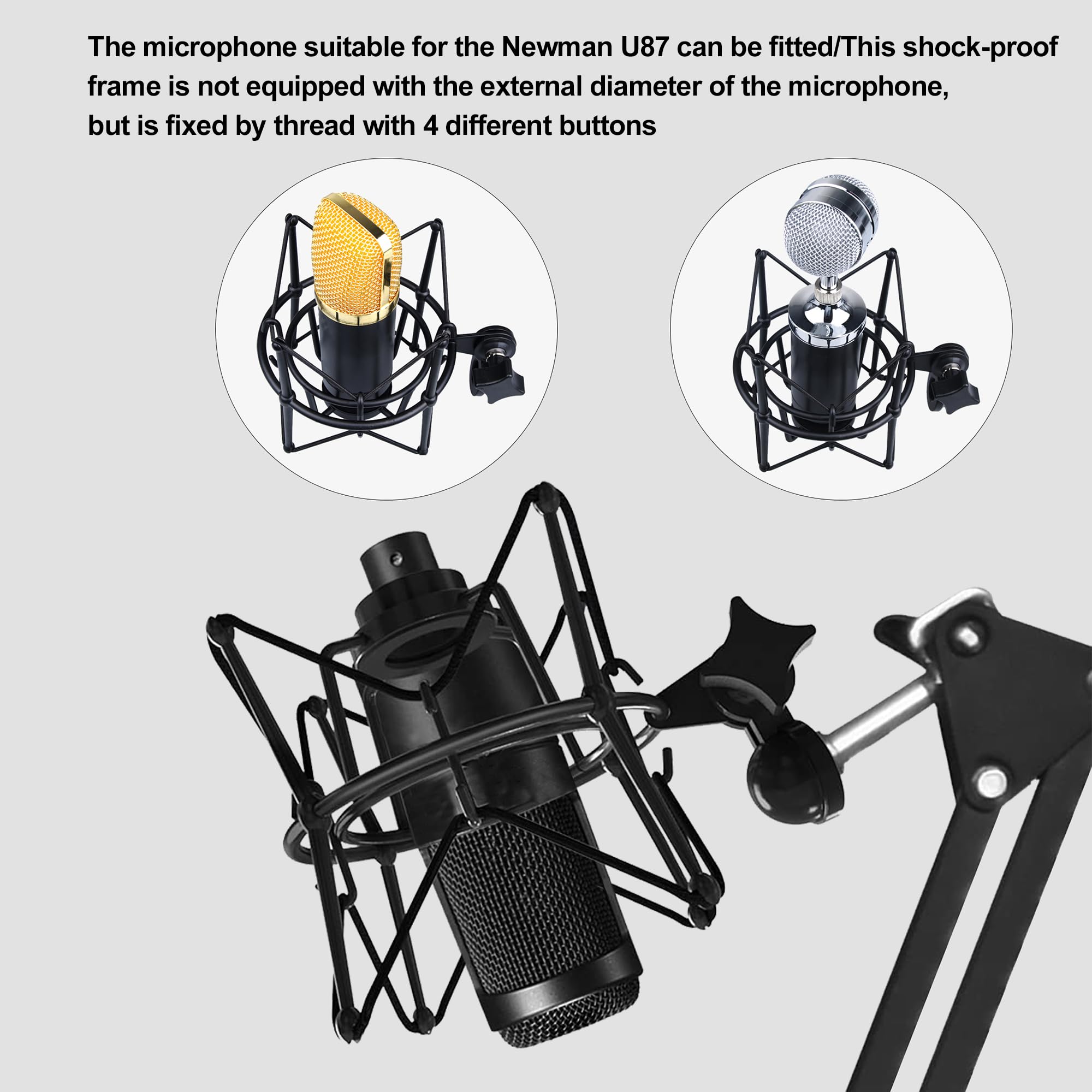 Amazon | Bstinay マイクショックマウント サスペンション