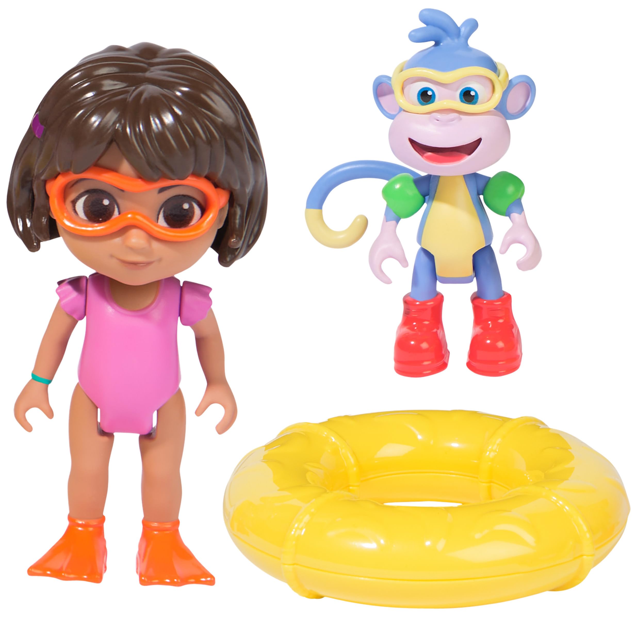 Dora, Splash-Splash Adventure Pack, with Dora & Boots Toy Figures & Accessories, Kids Toys for Girls & Boys Ages 3 and Up