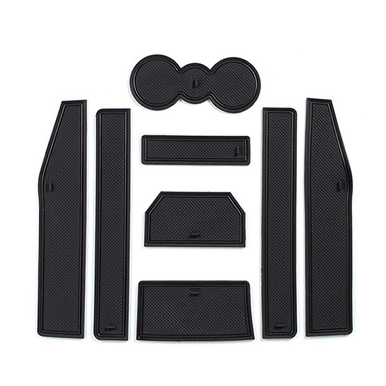 ahhccne Rubber Mats for Centre Console for Land Rover Range Rover Evoque 2012-2019, LHD Rubber Mats for Centre Console