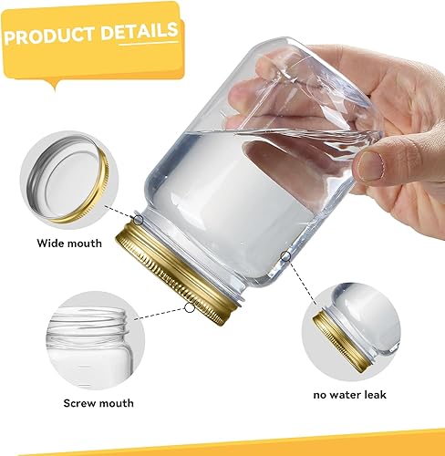 Vista 10 de Novelinks - Recipientes de plástico transparente (16 onzas)