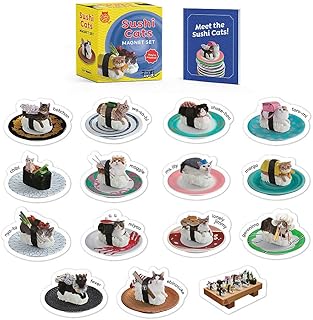 Sushi Cats Magnet Set: They're Magical!