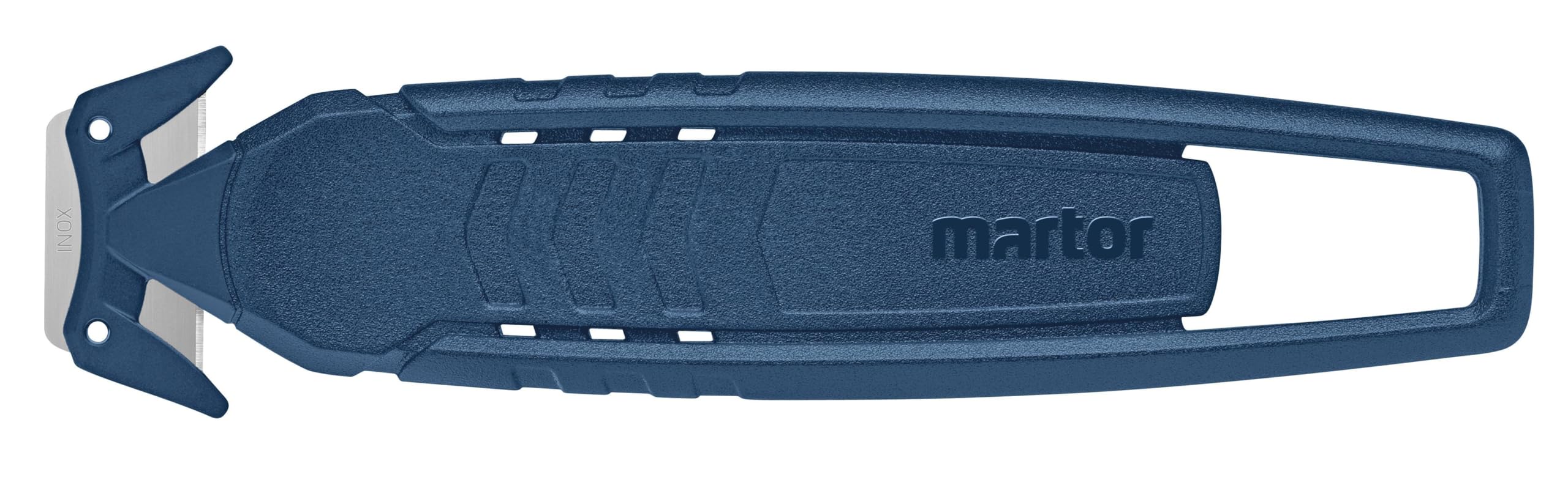 MARTOR 10 x Safety Knives, Hidden Blade, SECUMAX 150 Detectable Metal, Professional Cutting Knife, Adhesive Tape Punch, Lightweight, Plastic, Right & Left Handed
