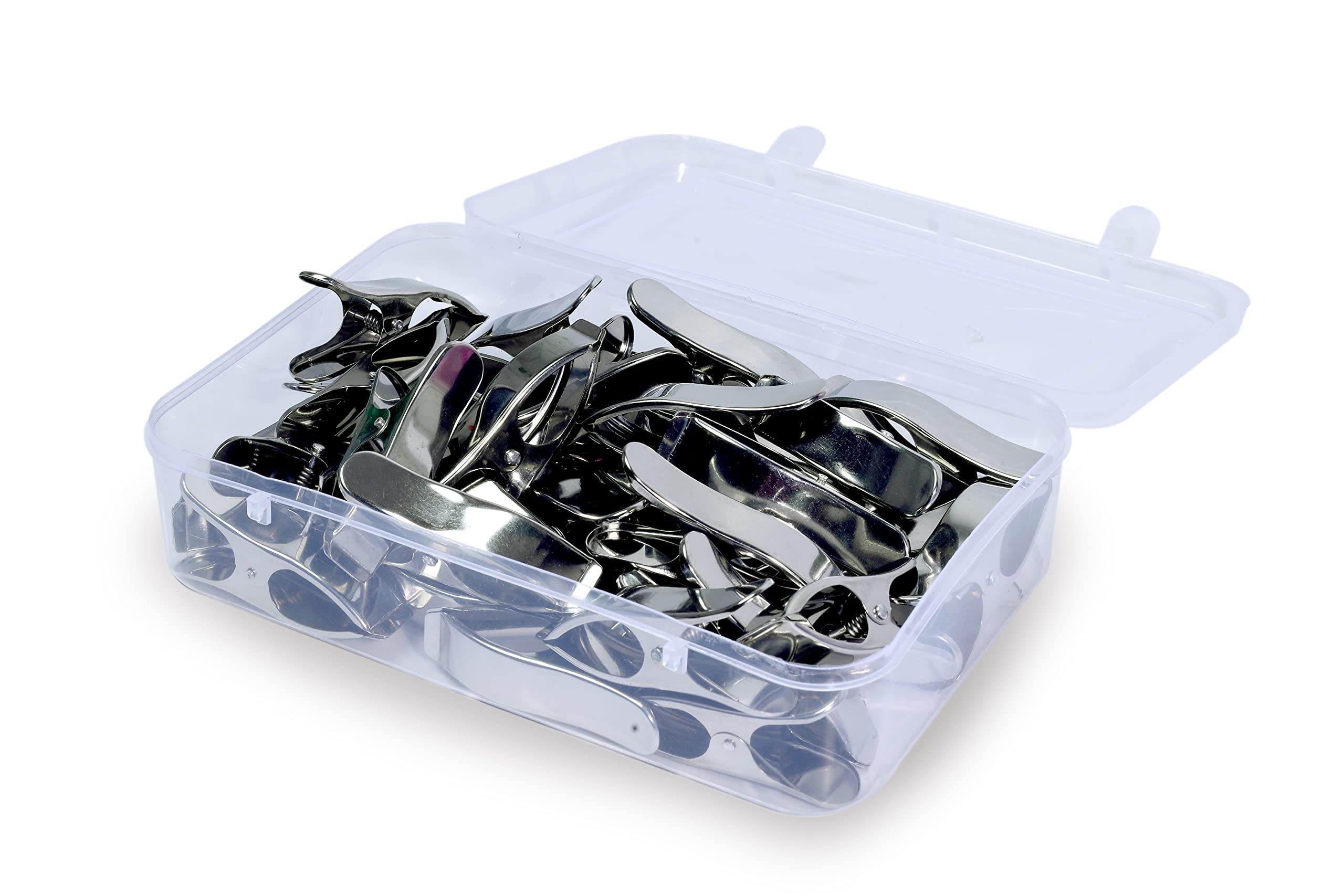 Rare-zone 36 Pcs Premium Stainless Steel Clothes Clips with Storage Box/Rust Cloth Peg/Clothes Clip/Cloth Drying Pins/Pegs for Hanger/Drying Clothes (B09XL8N5RG) Amazon Price History, Amazon Price Tracker