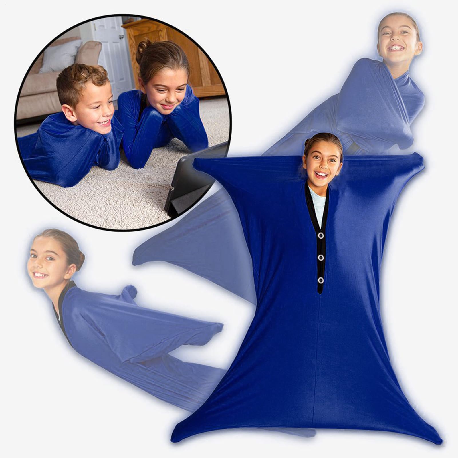 Calcetín Corporal Sensorial,Traje De Compresión Elástico | Saco para el Cuerpo Sensorial - para El Movimiento Dinámico, La Relajación, El Juego Y La Estimulación De Presión