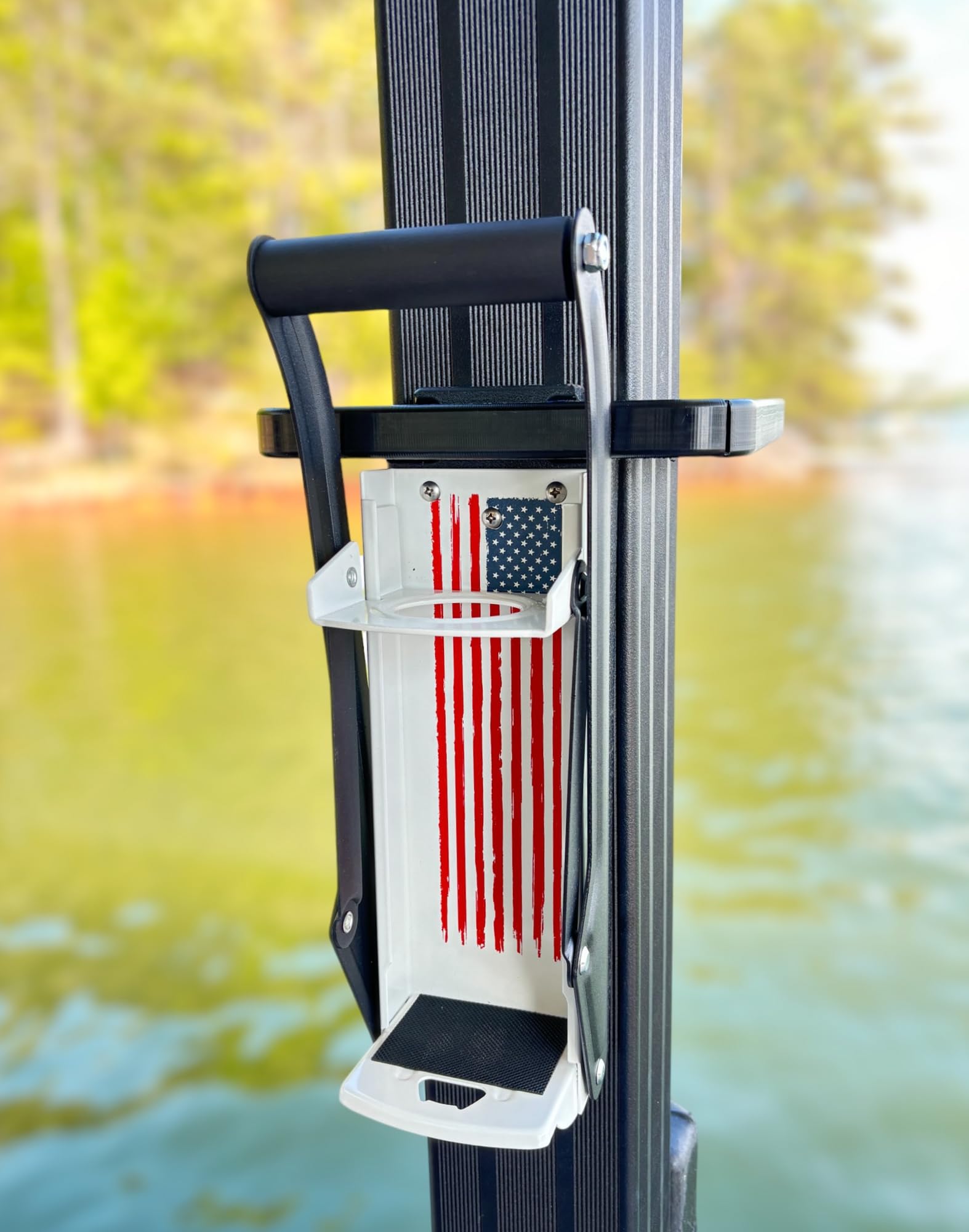 Can Crusher Dock Mount – Be Environmentally Friendly, UV & Rust-Resistant, Marine-Grade, Easy No-Drill Installation, Made in the USA- Fits a 2.5