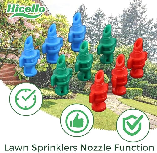 Miniatura 6 de 110 cabezales de micro aspersor de 90180360 grados, boquilla de nebulización, goteros de riego para plantas de jardín, césped, riego de plantas