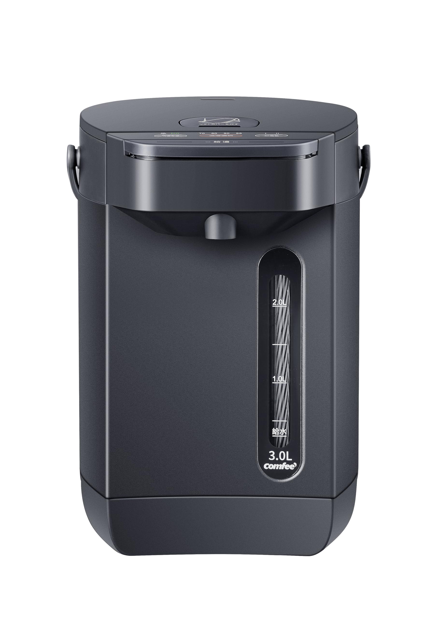 COMFEE' 電気ポット 電動お湯ポット 3L マイコン 保温温度調整 安全ロック 湯量選択 機能 省エネ インディゴグレー