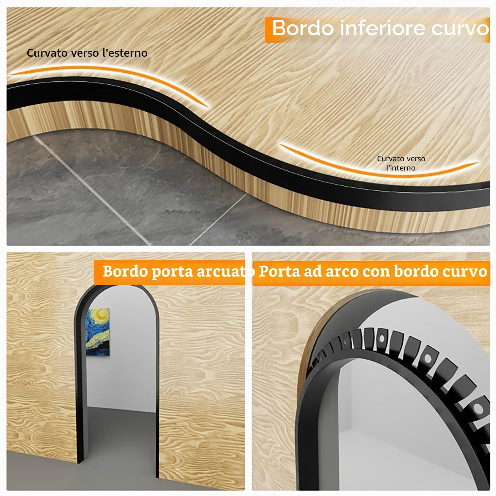 Profilo Per Bordo Scala In Metallo, Pieghevole A Forma Di F, Lunghezza 135cm (2 Pezzi), Per Bordatura Gradini In Parquet, Laminato E Piastrelle, Profilo Terminale Decorativo Per Pavimento(Silv