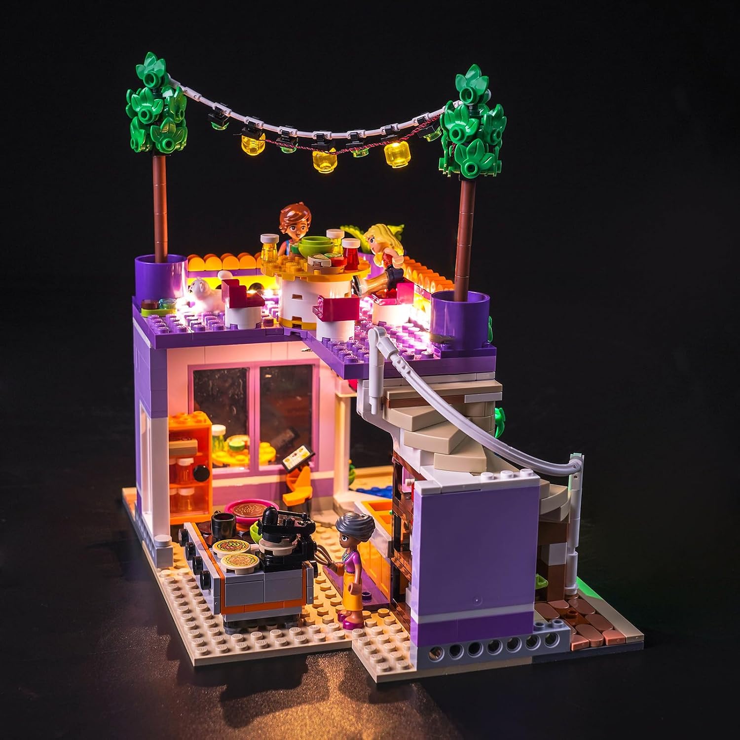 BrickBling LED Light Compatible with Lego Heartlake City Community Kitchen 41747 Building Set (Model Not Included), Remote Control Version Lighting Compatible with Lego 41747 for Adult
