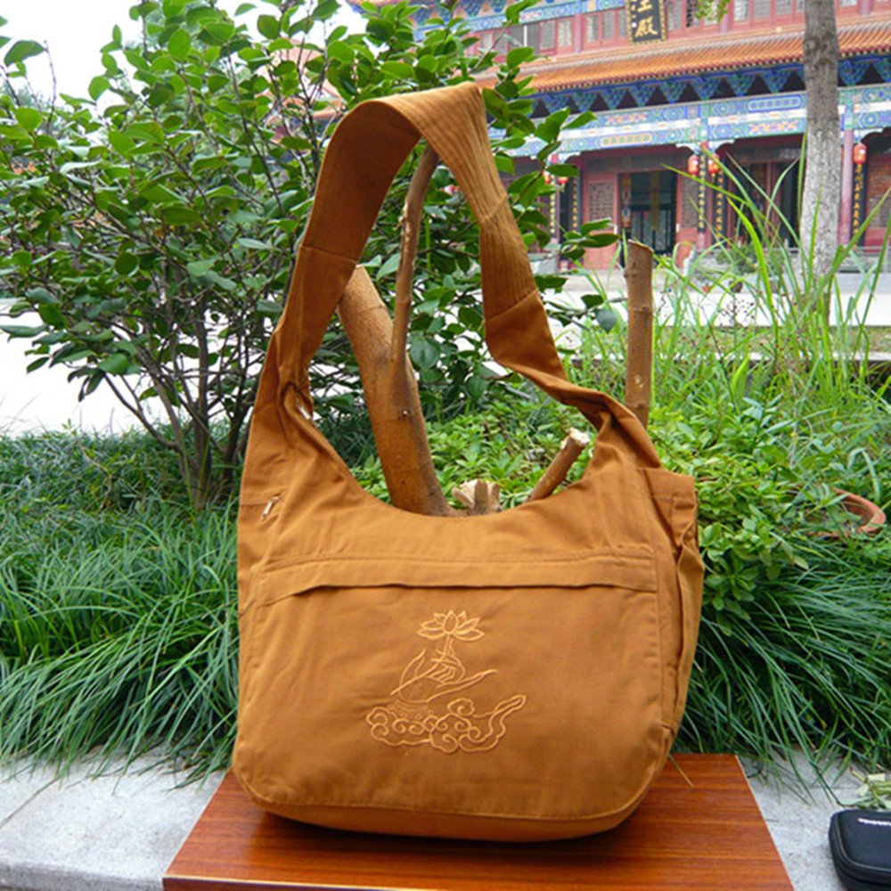DHLink Buddhist Monk Bag Embroidery Shaolin Kung Fu Oneshoulder Bag