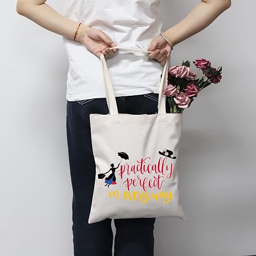 Miniatura 6 de Mary Poppins - Bolsa de maquillaje para cosméticos, regalo de Mary Poppins, prácticamente perfecta en todos los sentidos, bolsa de maquillaje con