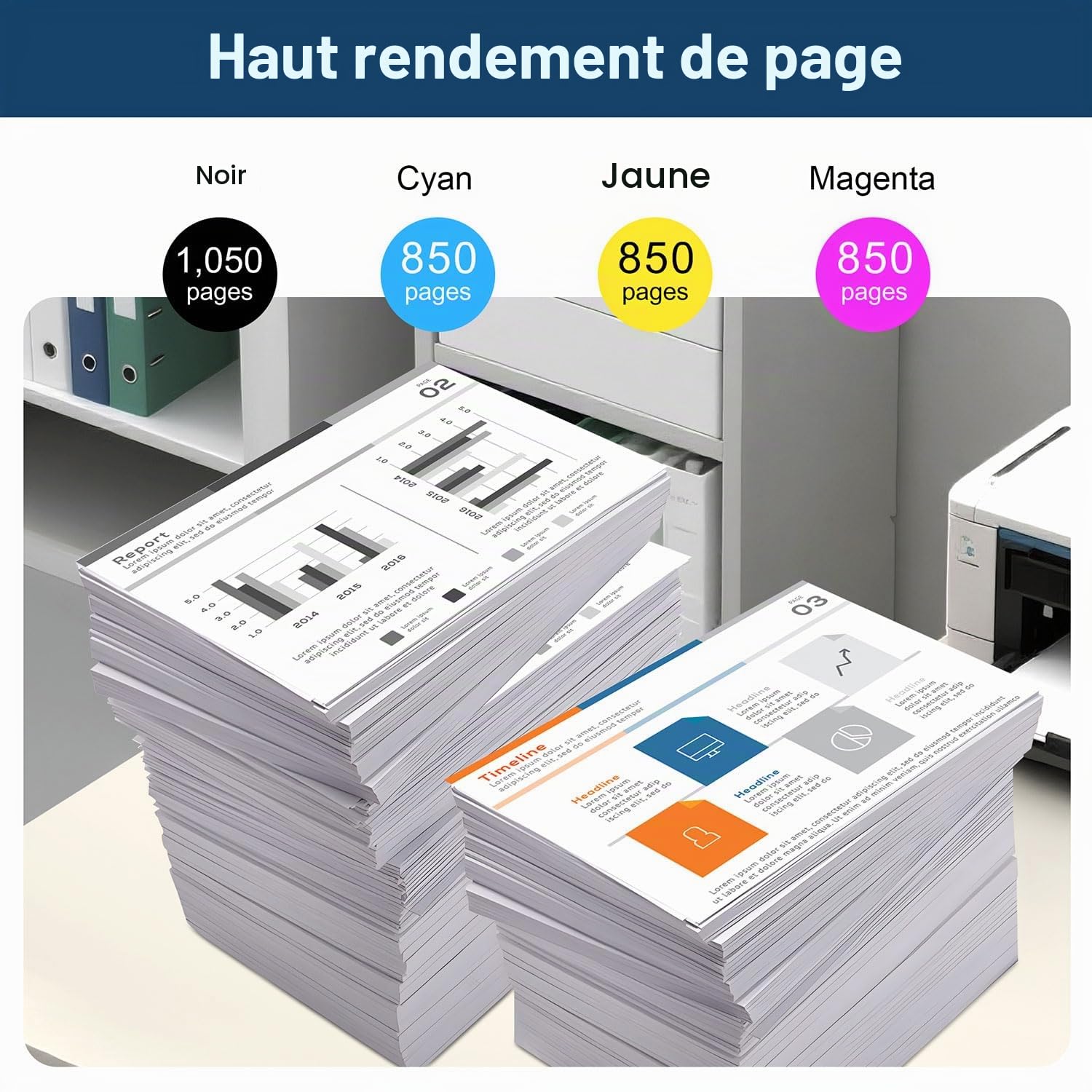 216A Cartouches de toner, lot de 4 (avec puce) Compatibles avec les modèles 216A W2410A 216X W2410X, pour Color Laser Jet Pro MFP M183fw M182n M182 M182nw M155 M155a (noir cyan jaune magenta)
