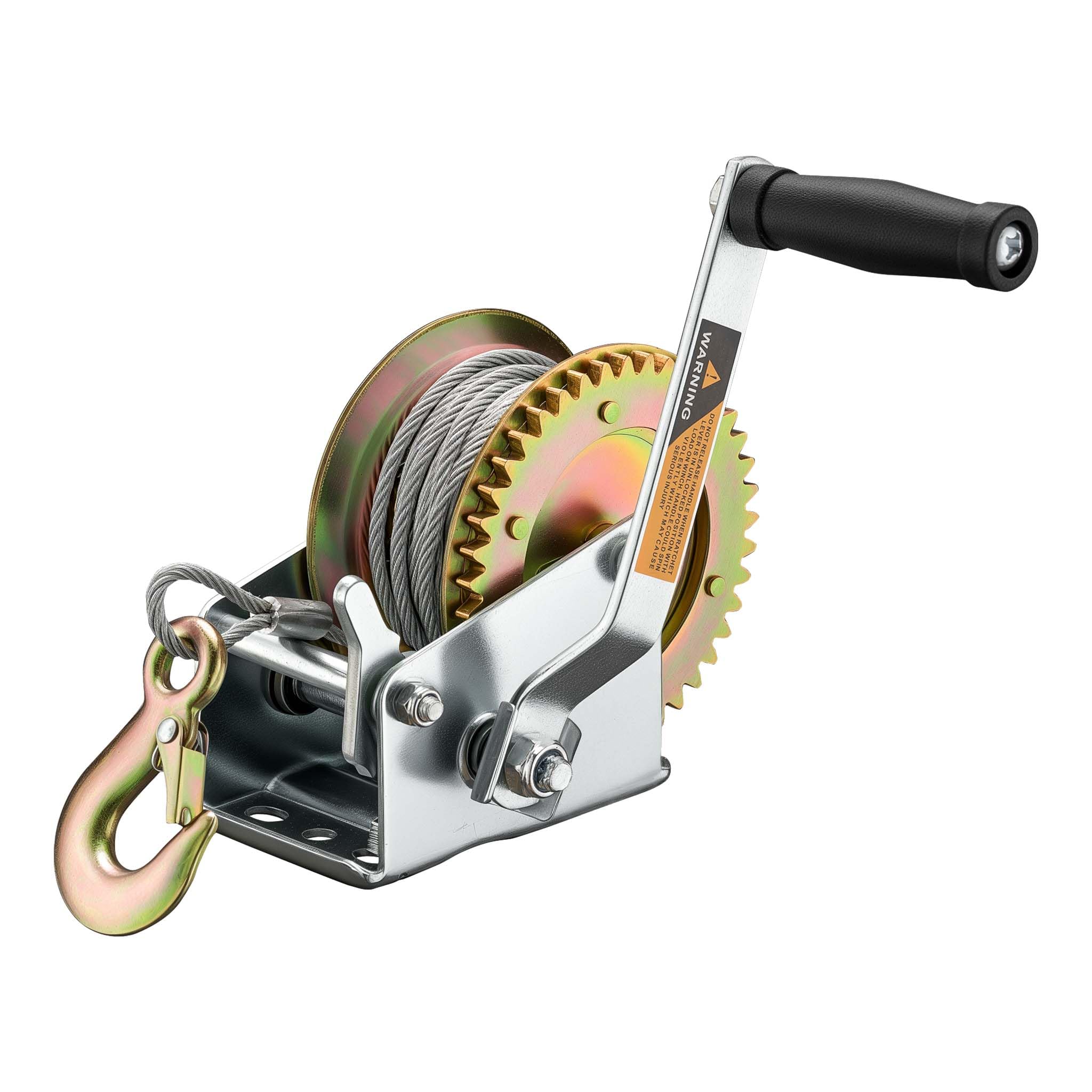 Verricello manuale 550kg 10m rapporto di trasmissione 4.1:​1 argano a fune