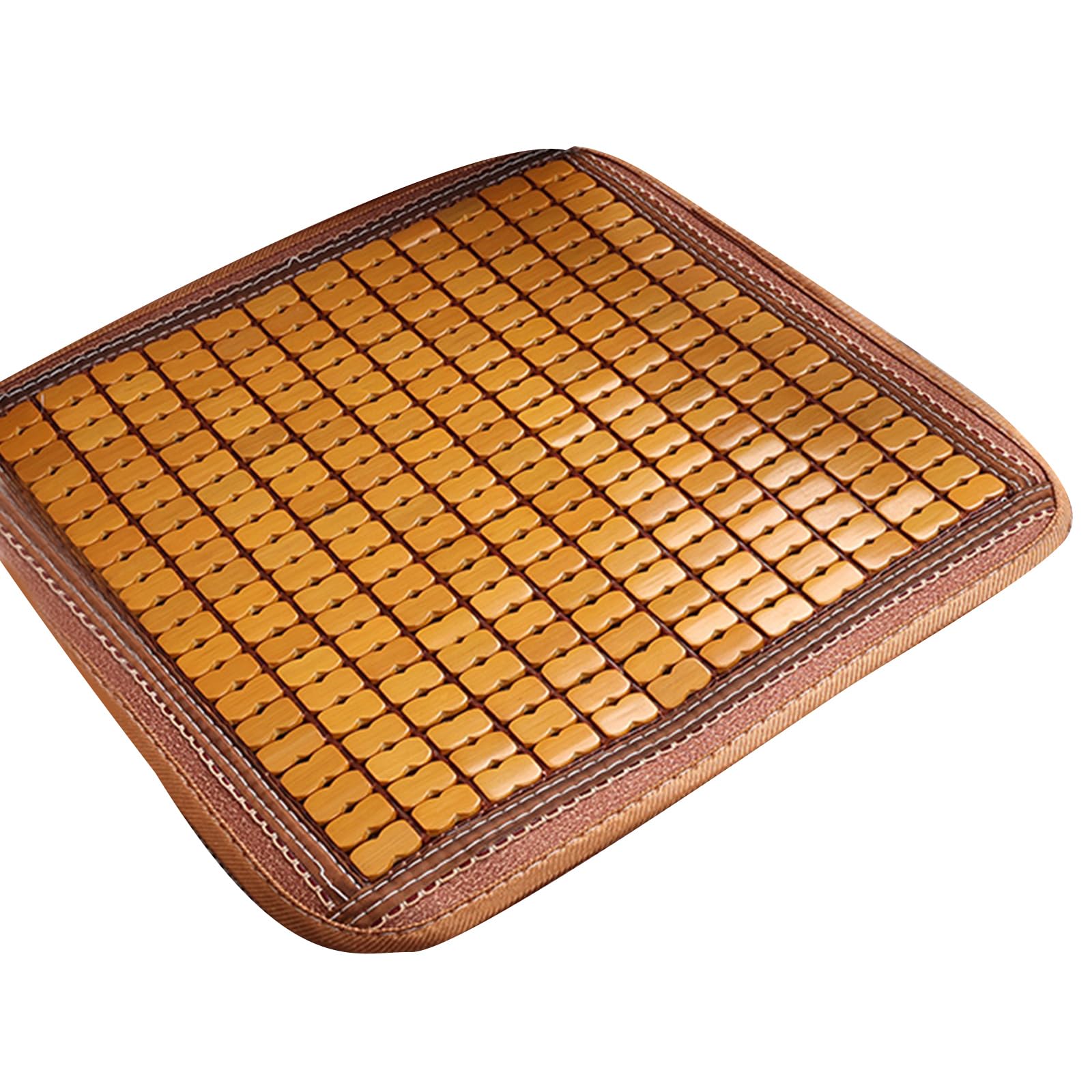 Tsophreniq Cool Wood Seats Cushion Mat for Car Seats Sofas and Chairs 50cm 45cm Square Pad Sofa Wood Mat