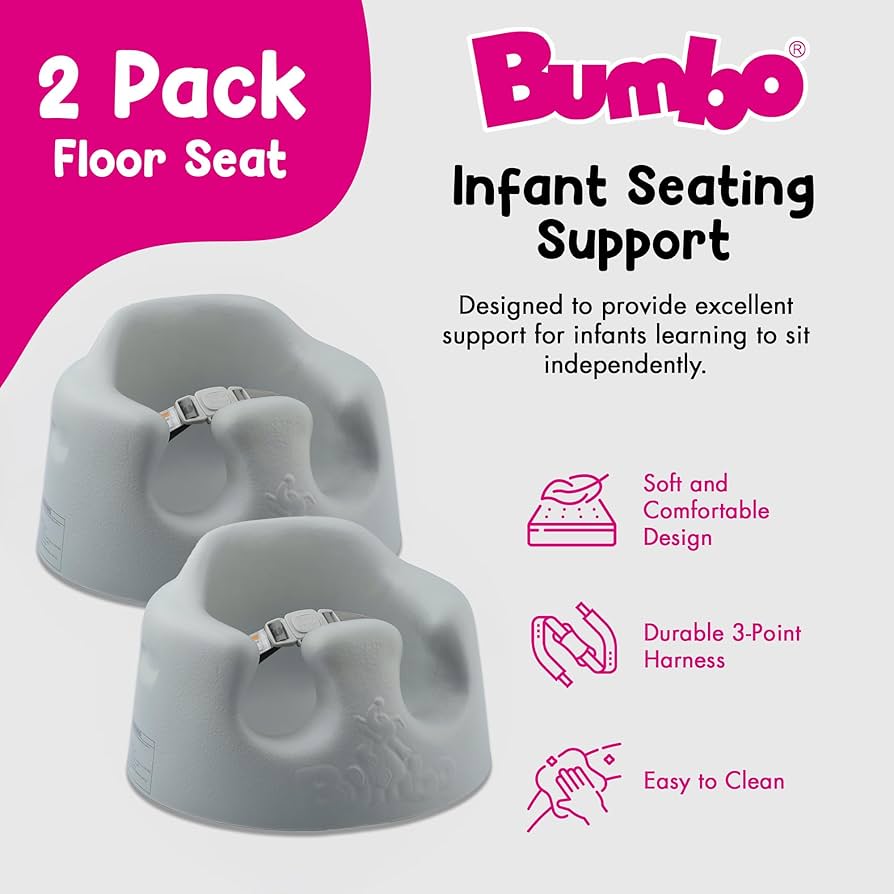 Amazon.com : Bumbo 2-Pack Baby Floor Seat, Soft and