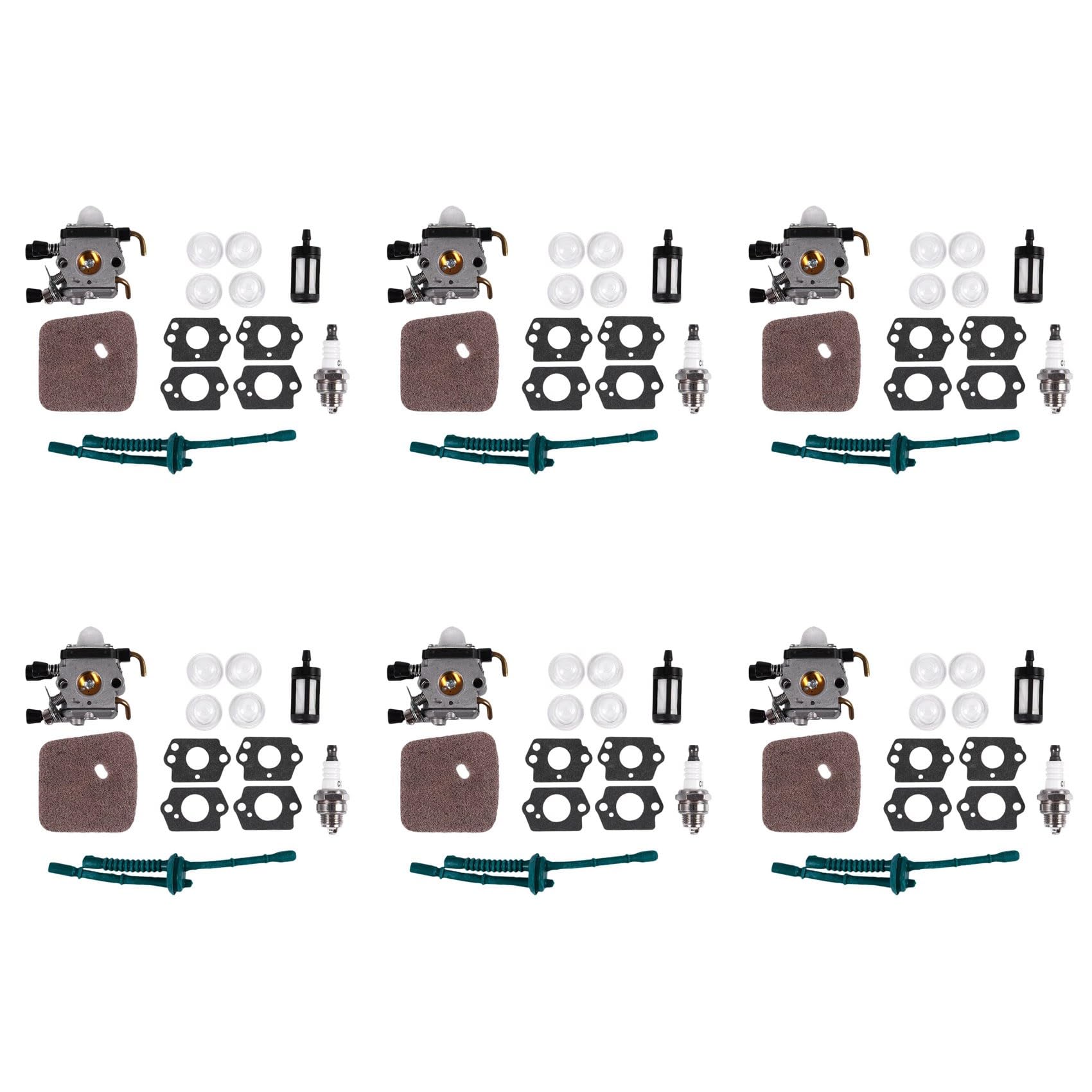 Jnchdghwa 6X Carburetor for FS80 Carburetor - FC55 FC75 FC85 FS310 FS38 FS45 FS45C FS45L HS85 Carburetor (FS80)