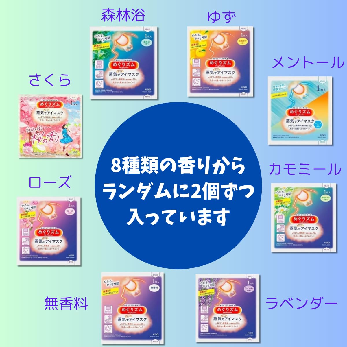 Amazon.co.jp: プチギフト ホットアイマスク 2種入 5セット Thank you