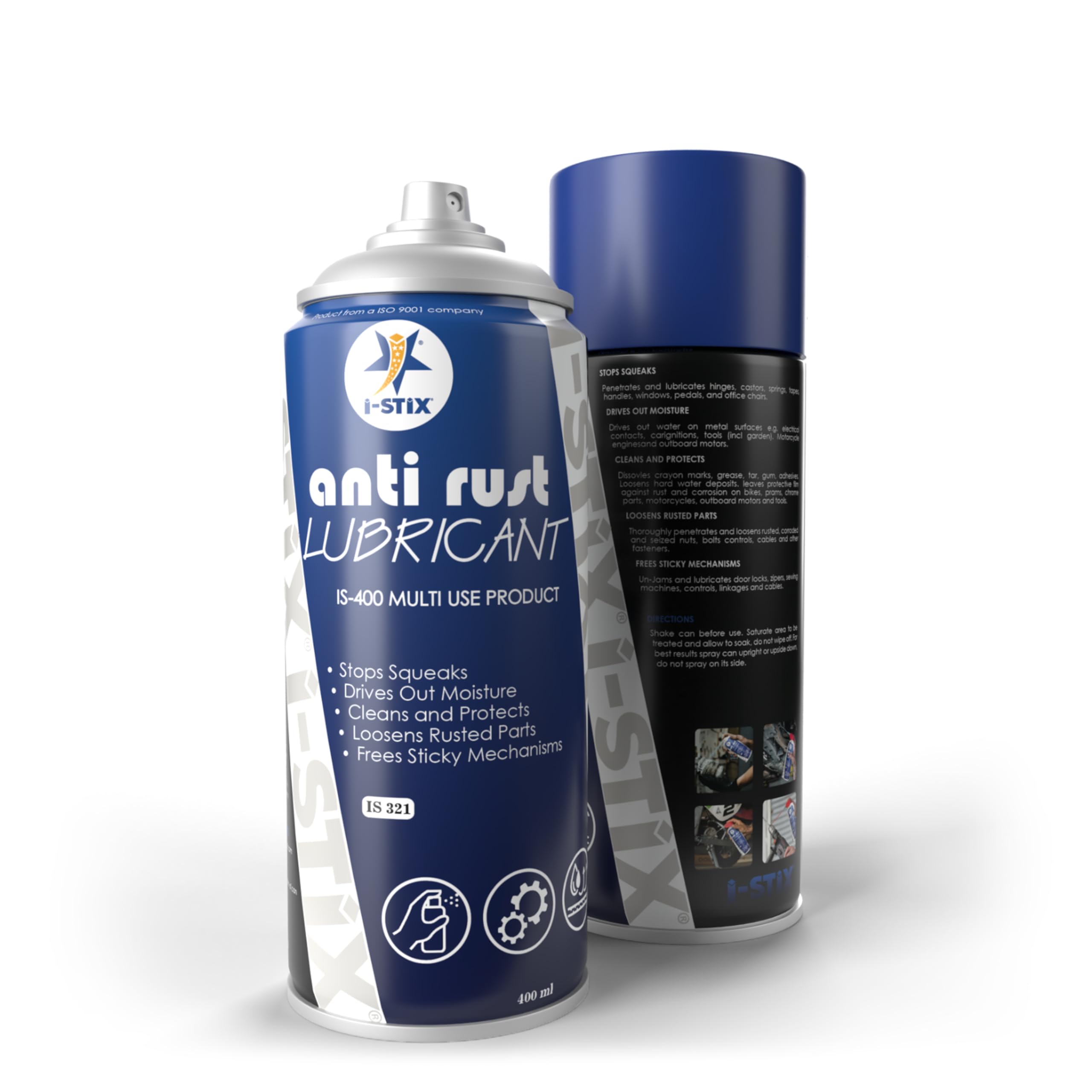 i-STIX | Anti Rust Lubricant Spray 400ml | Multipurpose Rust and Squeaks Remover | For Home and Car-image-21