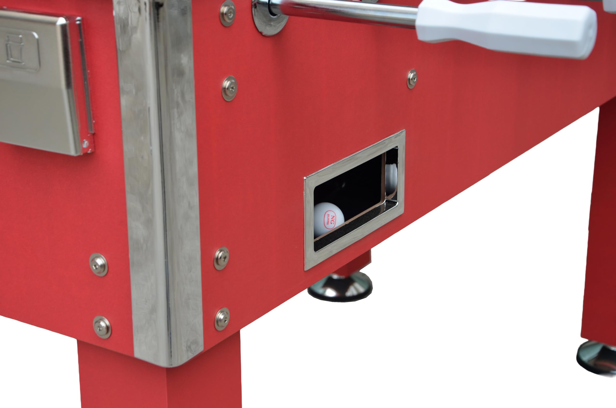 NG Biliardi Calcio Balilla Professionale Andromeda Rosso - Biliardino - aste Passanti + Palline
