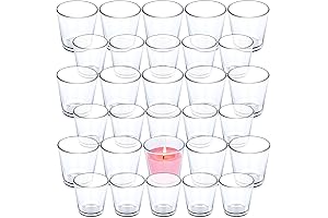 Versatile 30-Pack Glass Candle Jars: A Luminary Trio for Your Creative Brilliance