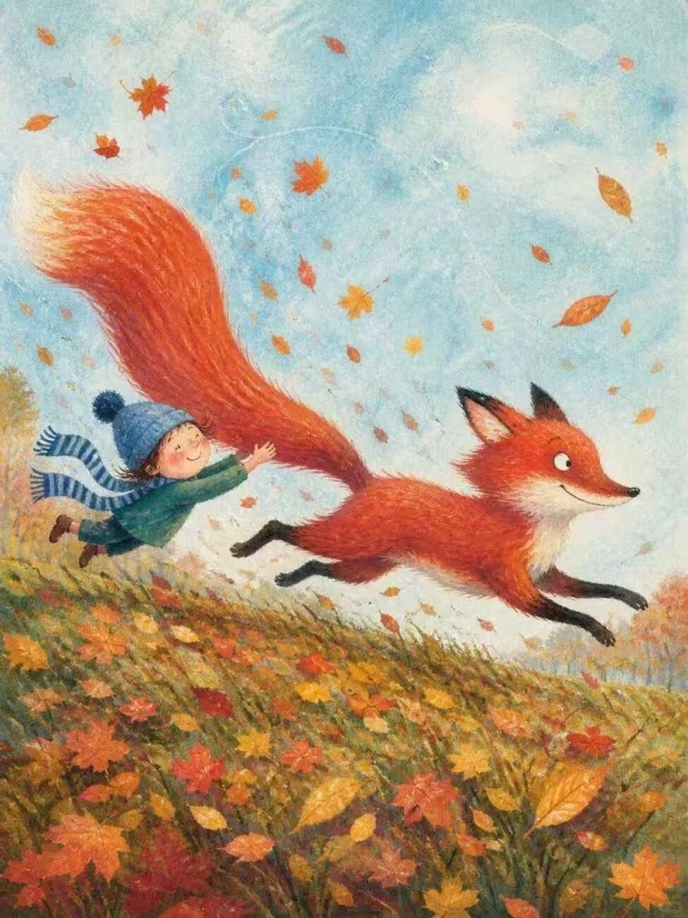Henypt Cross Stitch Kits Cartoon Fox Animal DIY Arts Aand Craft Kit for Adults Beginners with Accessories Home & Leisure/Gifts 14CT 60x80cm