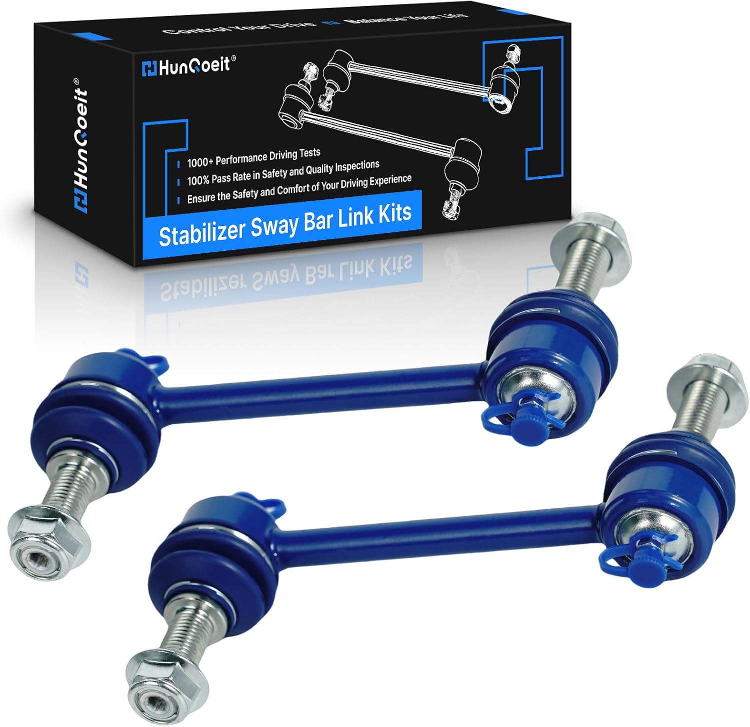 K750243 2Pcs Rear Stabilizer Sway Bar End Links Compatible with Hummer 2009-2010 H3T, Stabilizer Sway Bar End Links Fit for 2006 2007 2008 2009 2010 H3