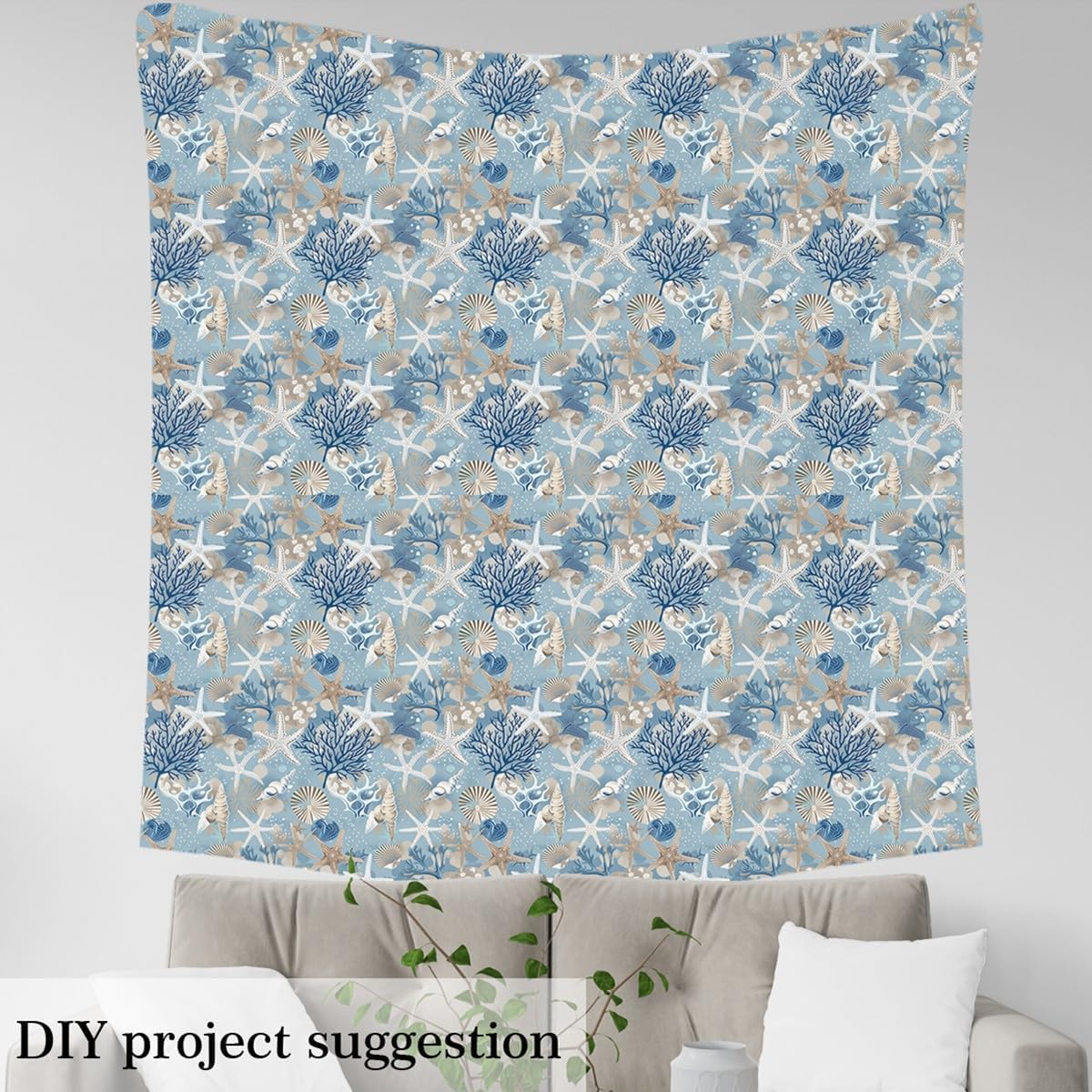 Dekoracja z gwiazdami, miękki materiał dla dzieci, szycie hawajskie, życie morskie, materiał tapicerski na krzesła, 460 x 160 cm, nadruk koralowy, bez stretchu, do patchworku, pikowania