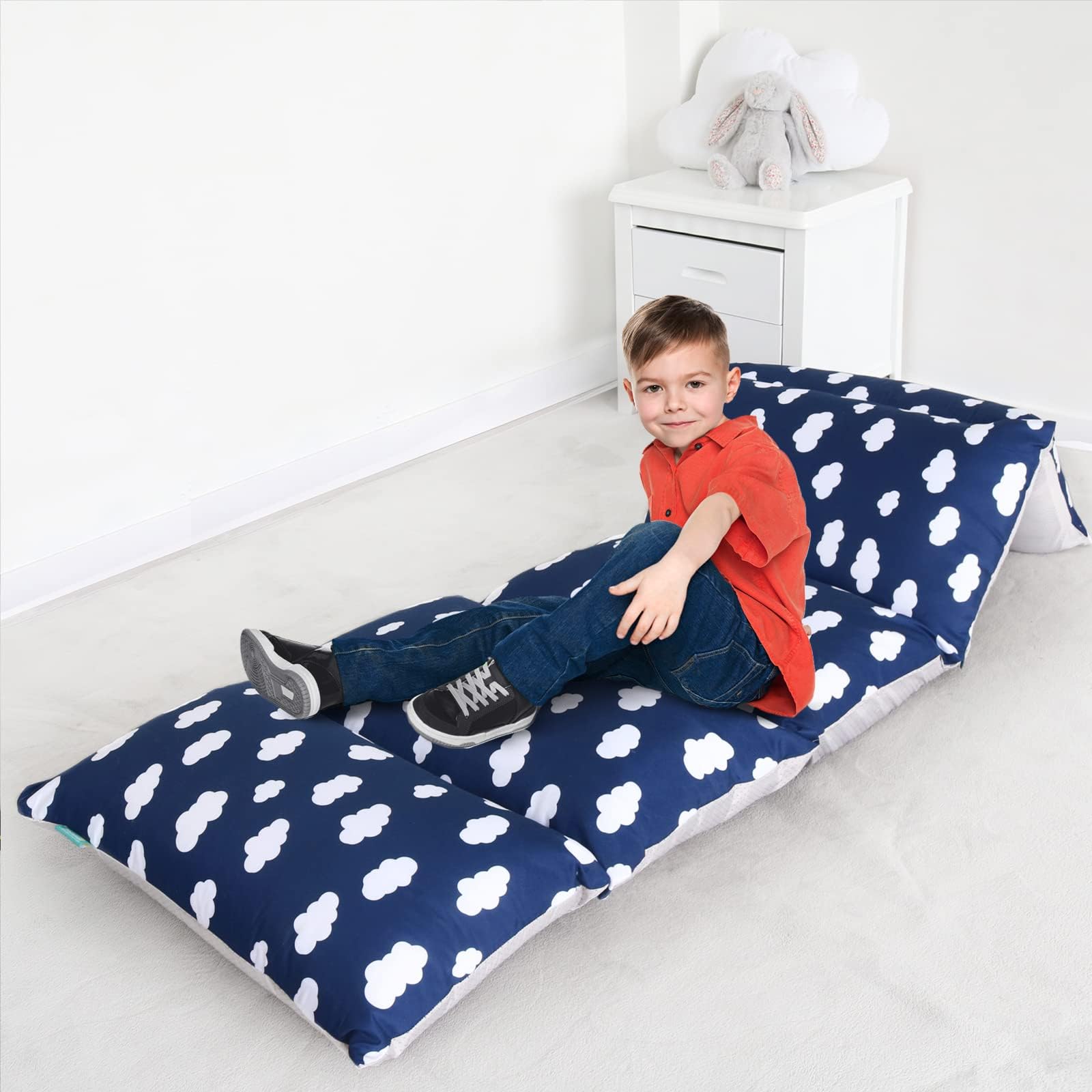 Amazon.com: Mengersi Velvet Floor Pillows,Faux Fur Tie Dye Pillow Bed ...