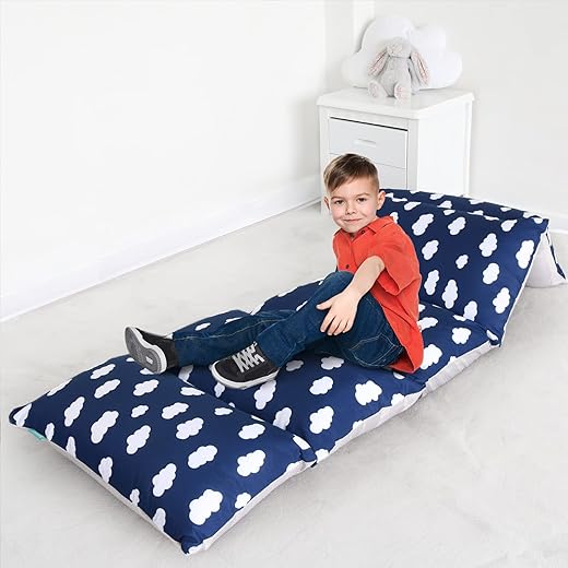 Floor Lounger Cover Non-Slip & Super Soft Floor Sofa Pillow Bed Cover, Great Choice for Kids or Adults Perfect for Slumber Party, Cloud 88" x 26" (Need Extra 5 Queen/Standard Pillows)