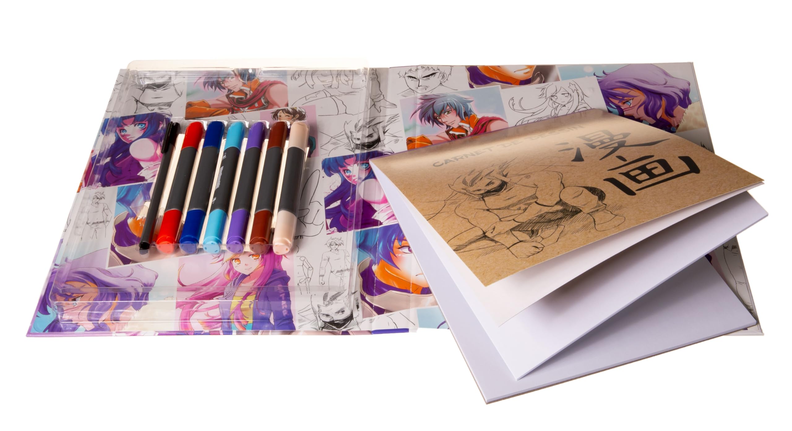 Comment dessiner un manga: Avec 6 feutres pro et 1 marqueur