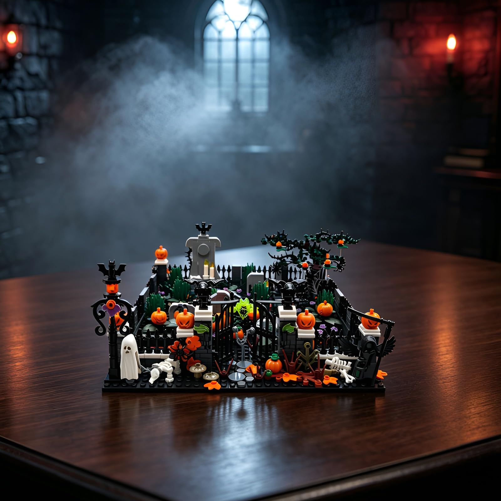 Friedhof Bausteine Bausatz, Gruseligen Totenhof Szene Model Halloween Dekor