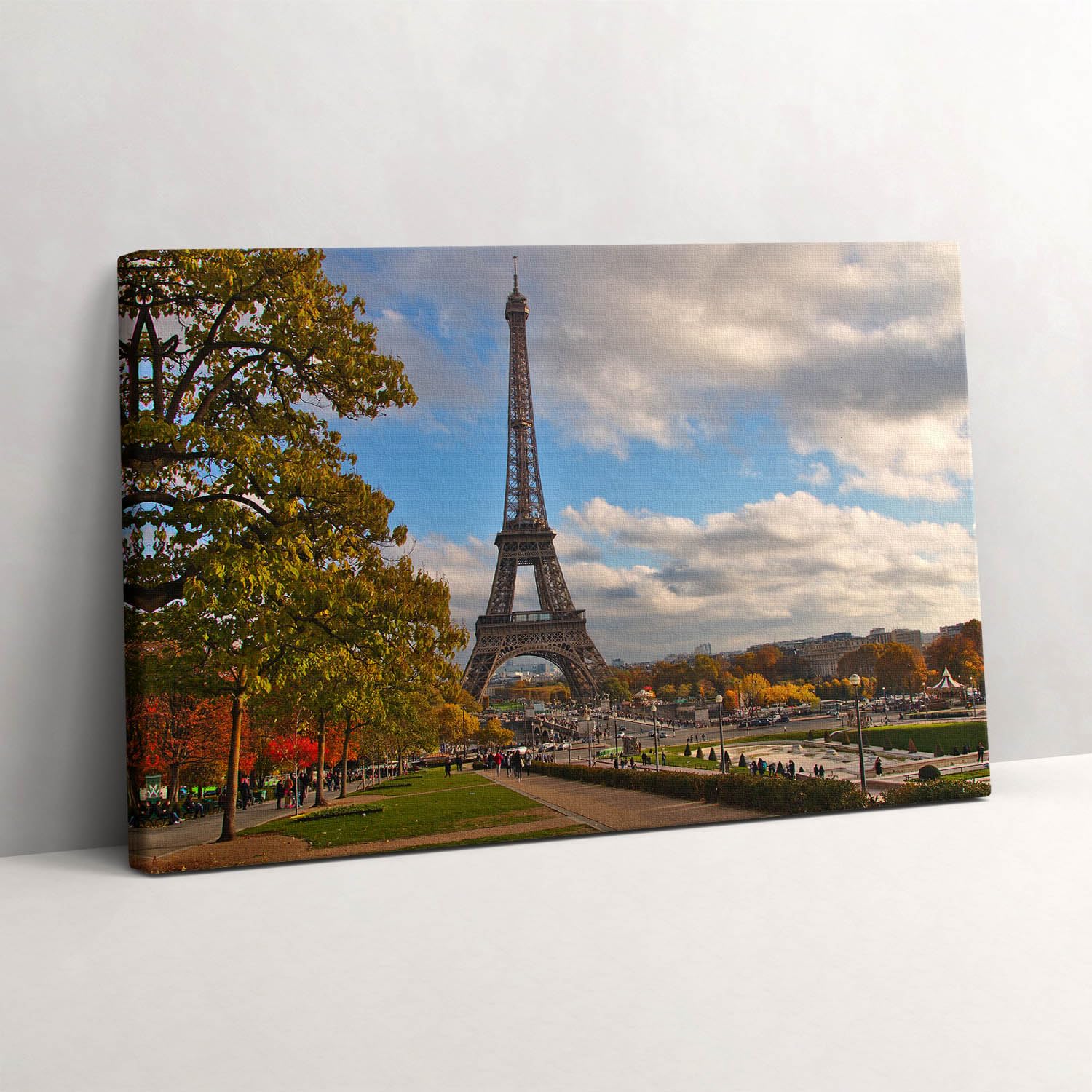Tableau Murale d'art Tour Eiffel Automne Fine Art sur Toile Wallfluent