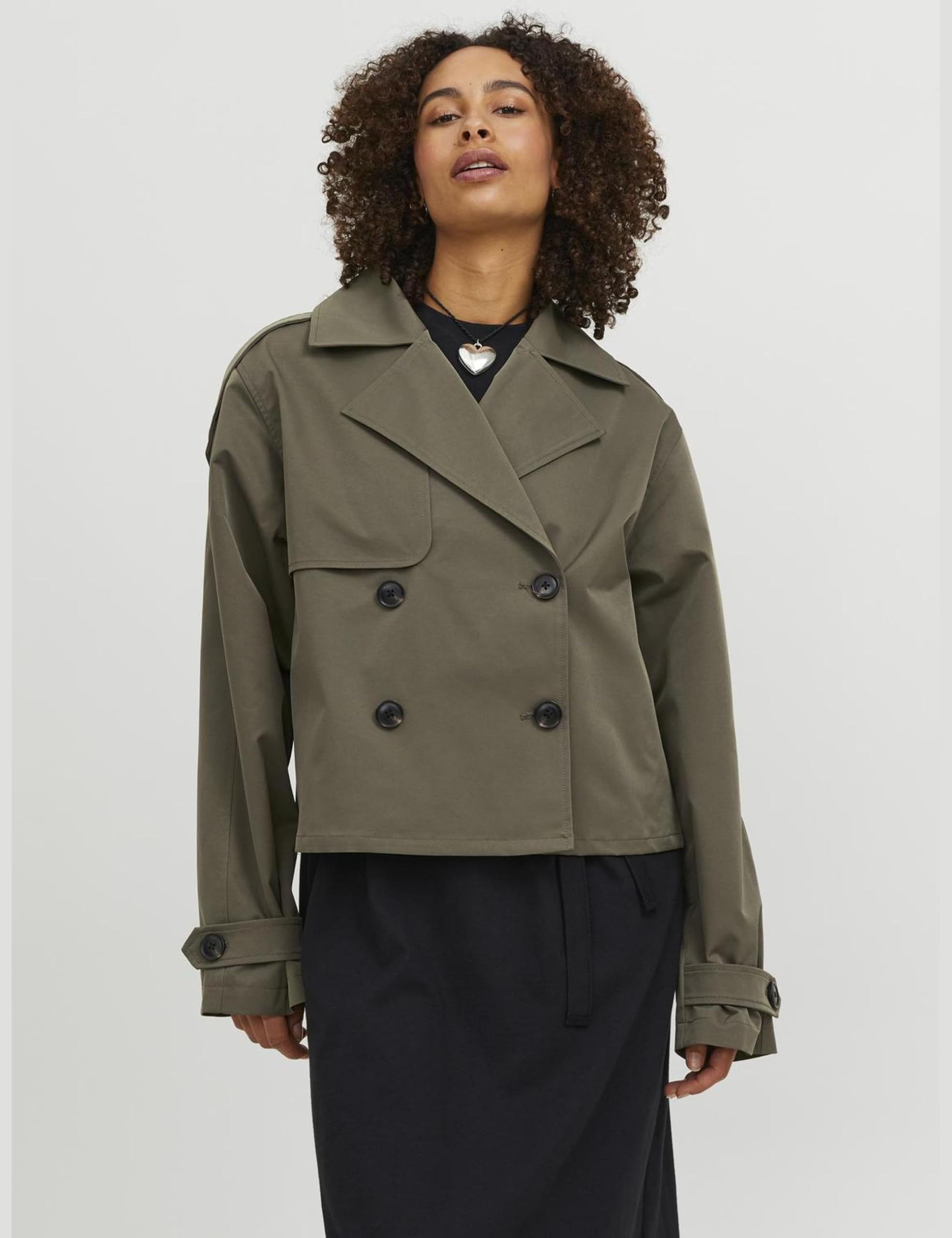 JACK & JONES Damen Jxcarlie Short Trenchcoat Otw Sn Trenchcoat