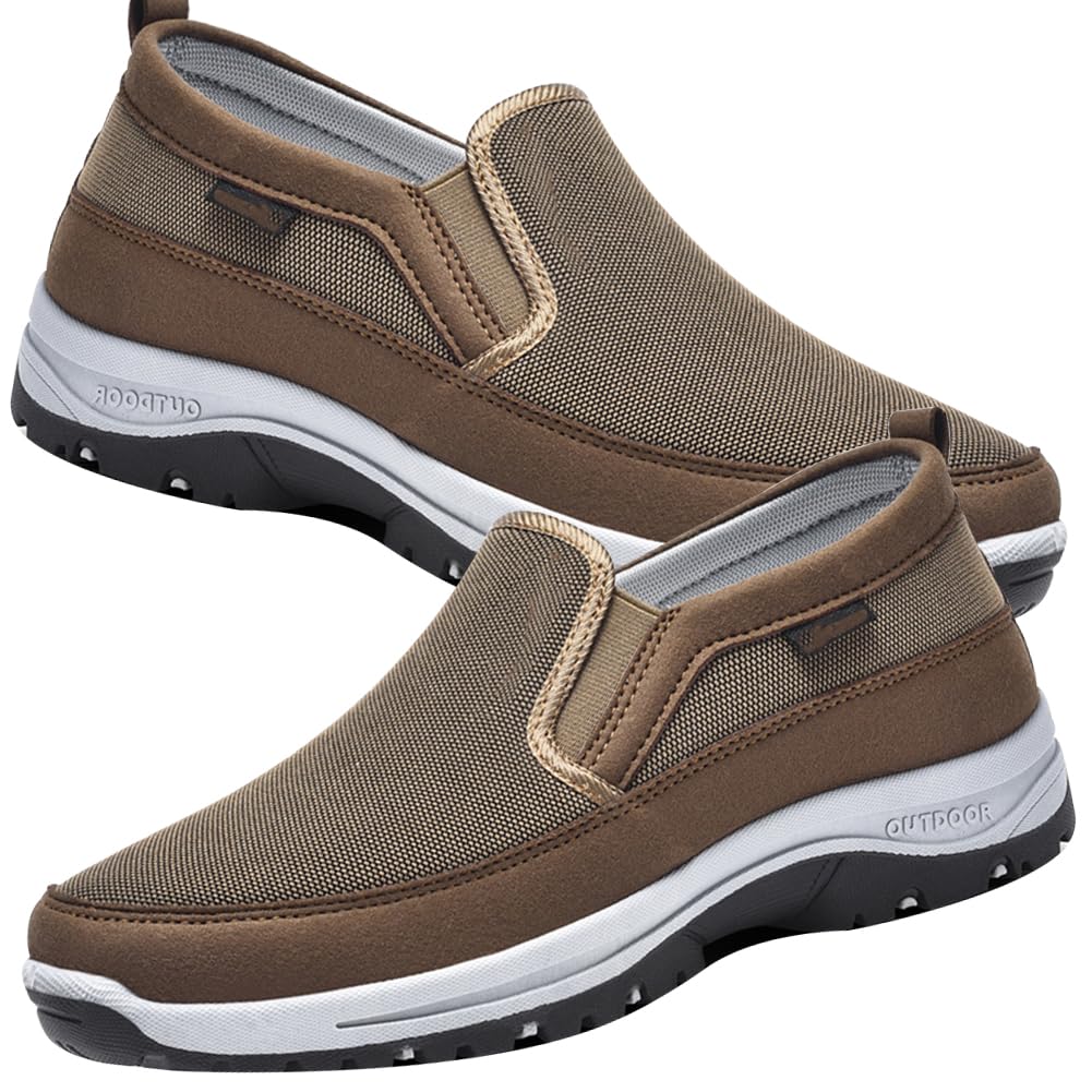 Zapatillas sin cordones para hombres ideales para senderismo y paseos de montaña