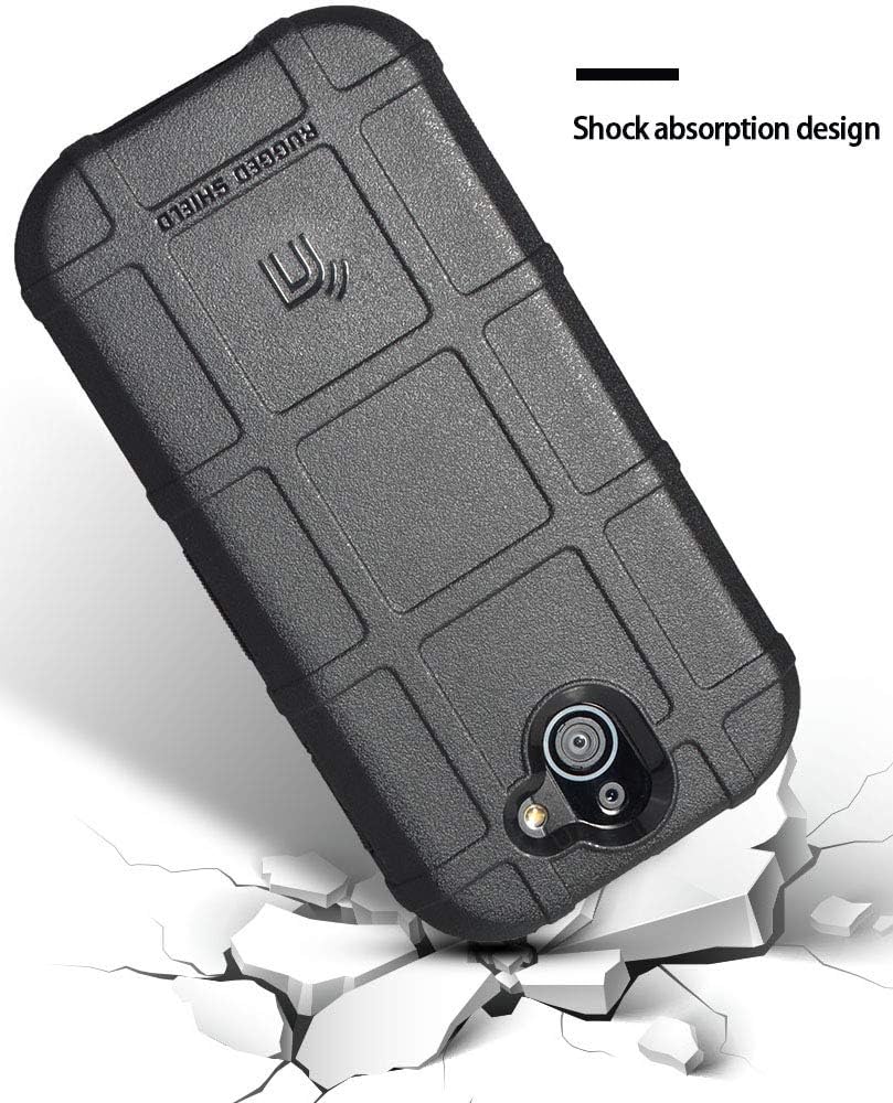 Nakedcellphone Compatible with Case Kyocera Duraforce Pro 2, [Black] Special Ops Tactical Armor Rugged Shield Flexible Cover [Anti-Fingerprint, Matte Texture]