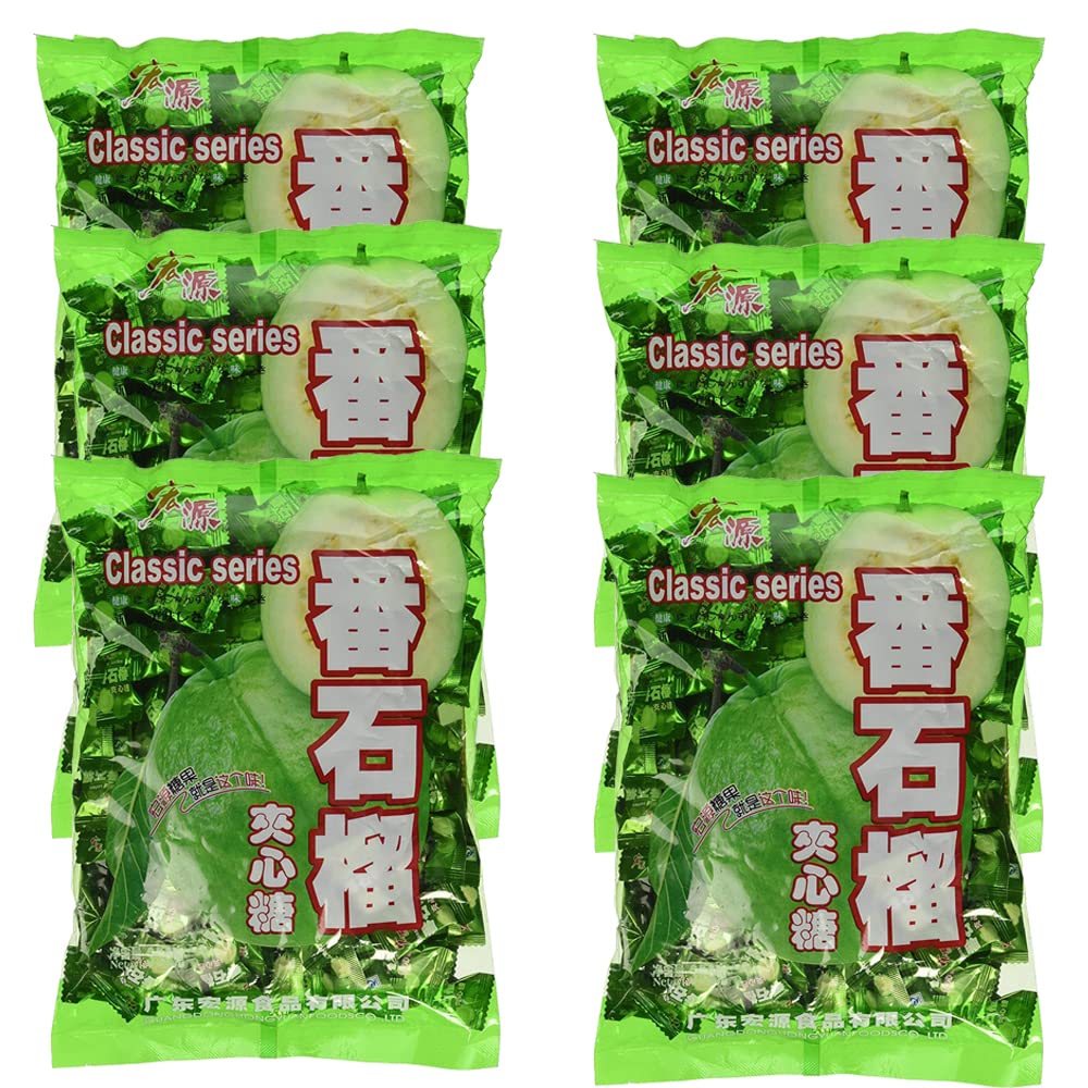 Hong Yuan Guava Classic Hard Candy 12.3 Oz/350 grams (Guava, 6pack)