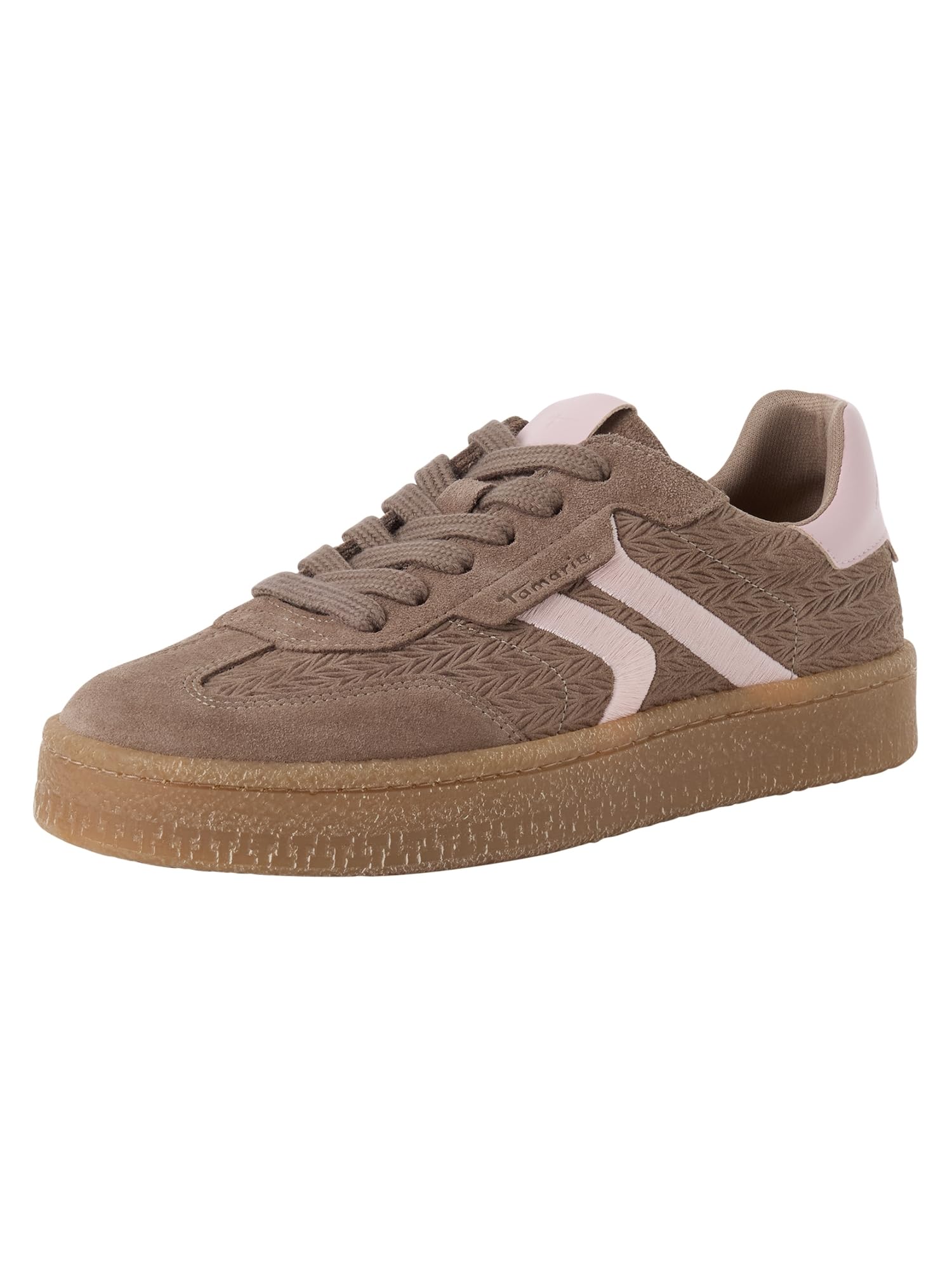 Tamaris Women's Low Flat Trainers, Brown (Brown/Rose), 37