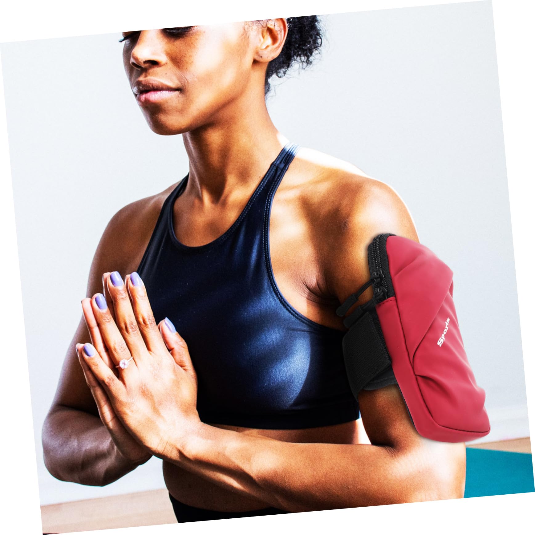 Uonlytech 2piezas Bolsillo De Brazo para Teléfono Móvil Bolsa y Transpirable para Correr Soporte De Brazo para Smartphone Apto para Actividades Al Aire y Deporte