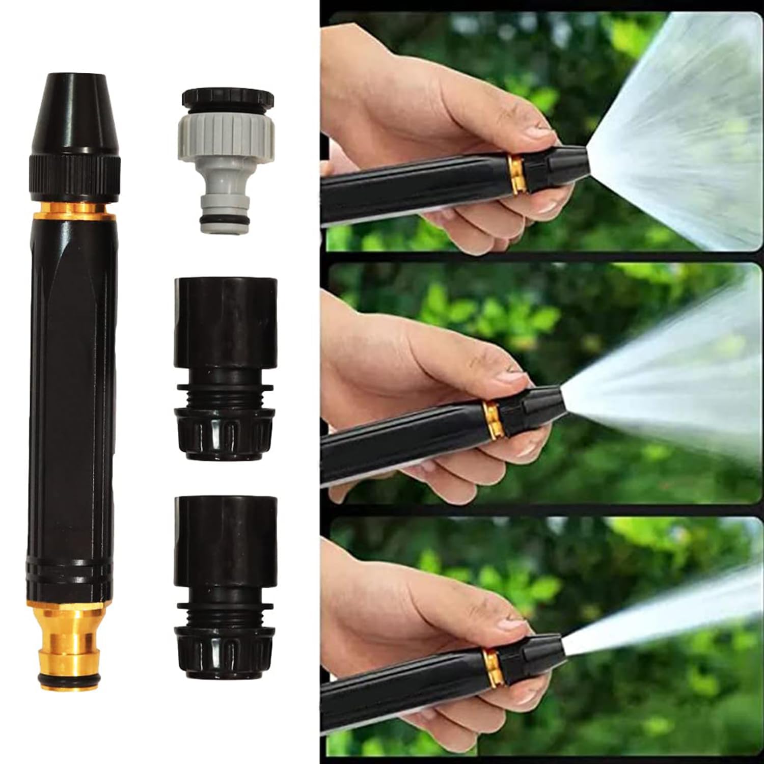 Tngolv Heavy Duty Alluminium Metal Car Washing Water Spary Gun | Hose Pipe High Pressure Water Spray Nozzel For Gardening Washing Car And Bike | Water Jet Spray Gun With 2 Hose Connector (B0CBMYQ65F) Amazon Price History, Amazon Price Tracker