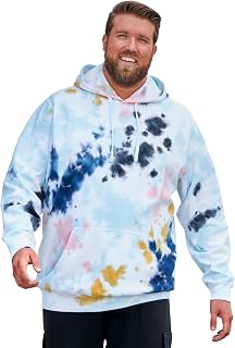 KingSize Men's Big & Tall Fleece Pullover Hoodie - Lightweight Breathable Soft Fleece Lining Roomy Fit
