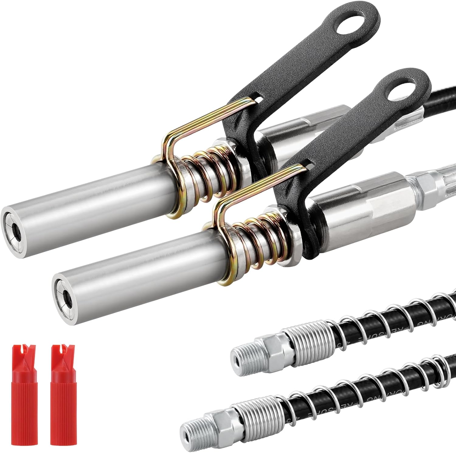 VEVOR Grease Gun Coupler 2 PCS, 10000 PSI High Pressure, 6