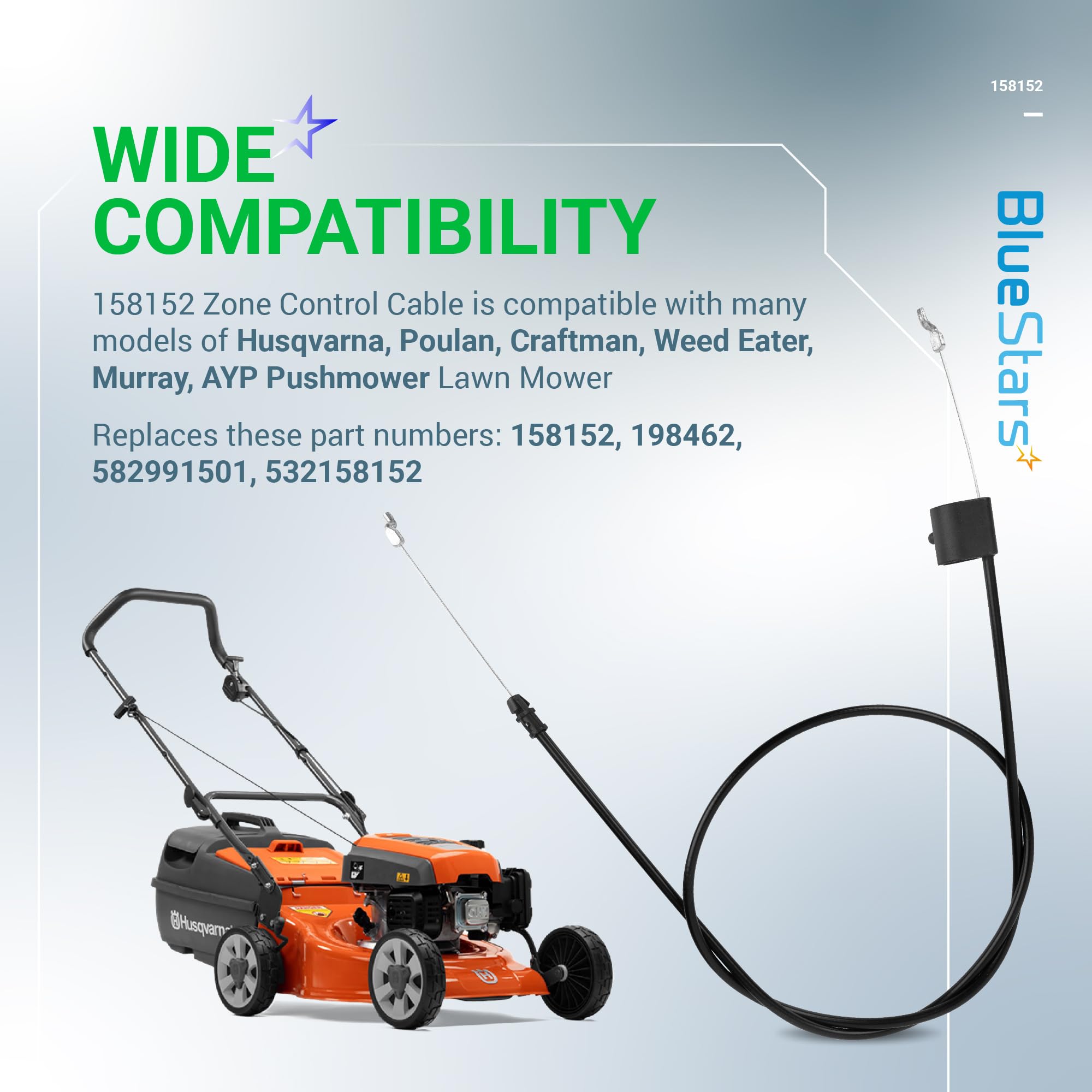 Amazon.com : BlueStars 2 pcs 158152 582991501 Lawn Mower Throttle