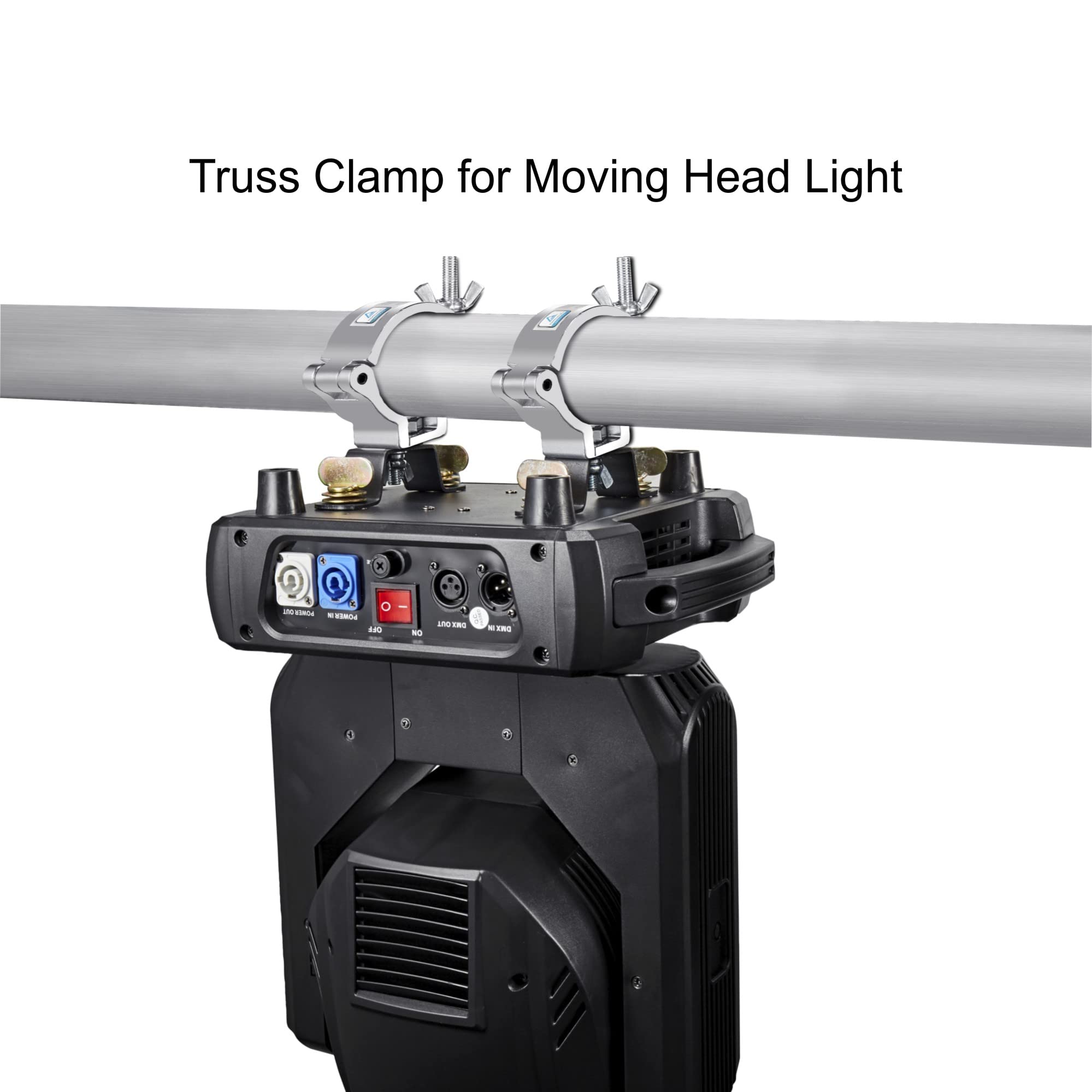 Morsetto per Luci da Palcoscenico, 10Pezzi Eyeshot 50mm Morsetti Luci per traliccio di Alta Qualità Con Certificazione TUV, Capacità di Carico 100kg Morsetti, Adatto per Tubi da 48-52 mm